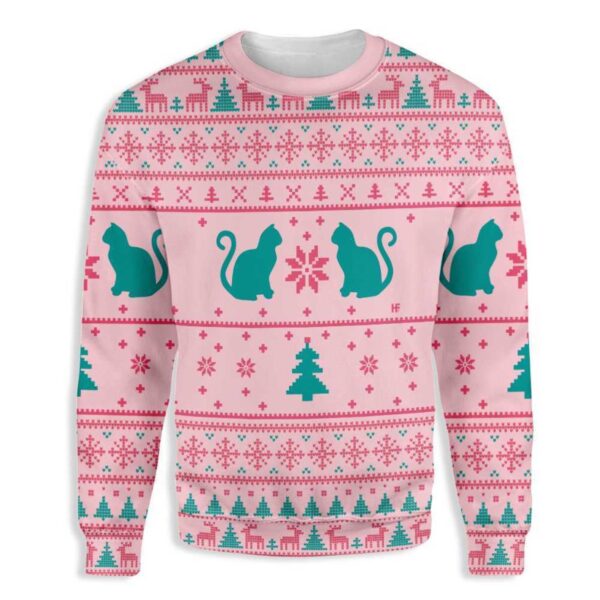 Cats Love Christmas Ugly Christmas Sweater Product Photo 1