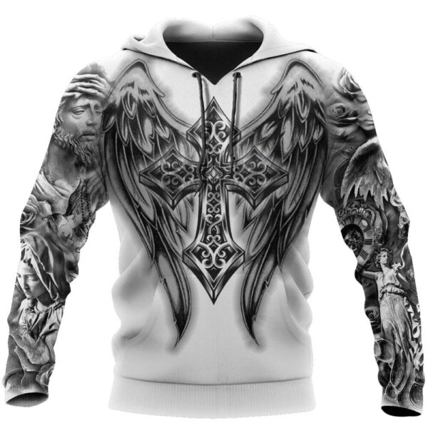 Cross Jesus Wings 3d hoodie Product Photo 1