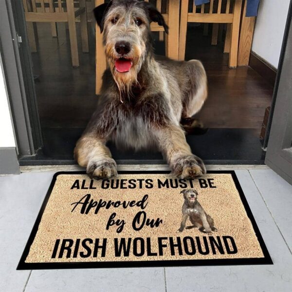 Irish Wolfhound Dog Easy Clean Welcome Doormat Product Photo 1