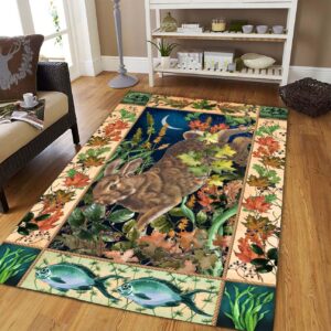 Rabbit Garden Rectangle Rug Home Decor Product Photo 1