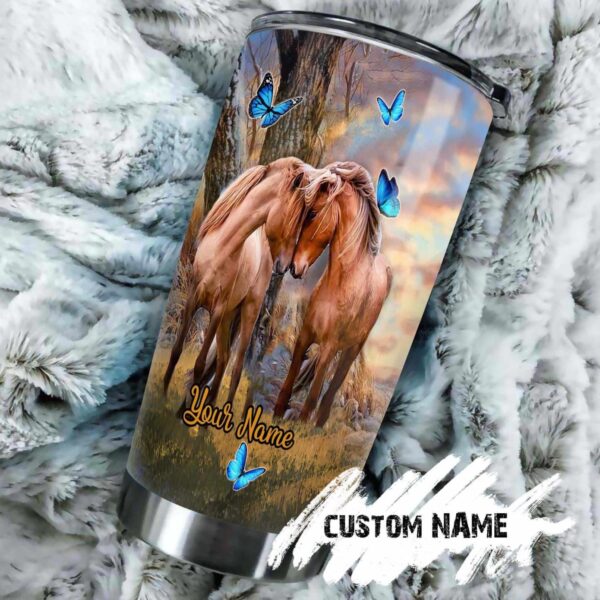 Romantic Couple Horse I Choose You Personalized Tumbler Product Photo 2